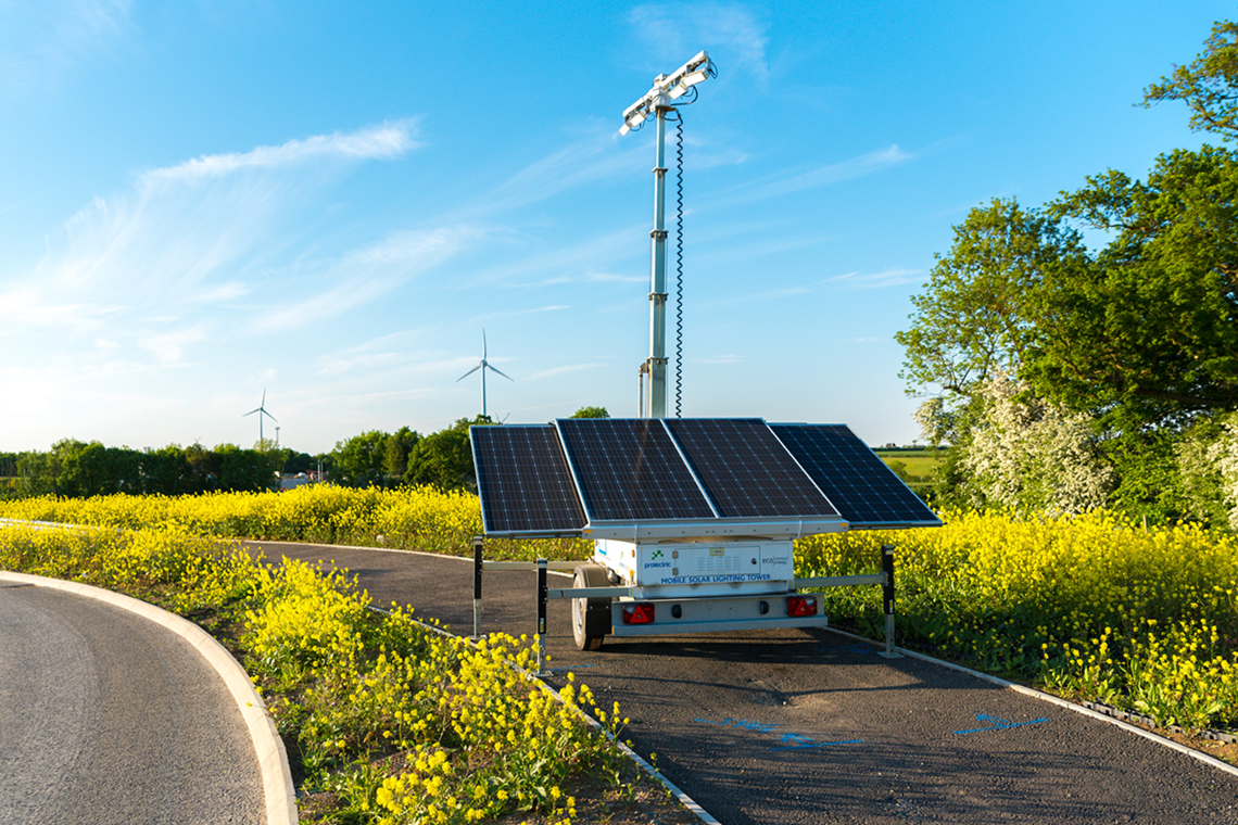 Highways England A14 Project with ProLight Solar Tower Light