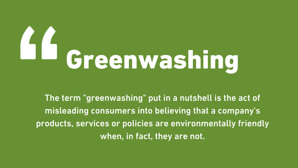 Greenwashing: Why it is disrupting the journey to meaningful change ...