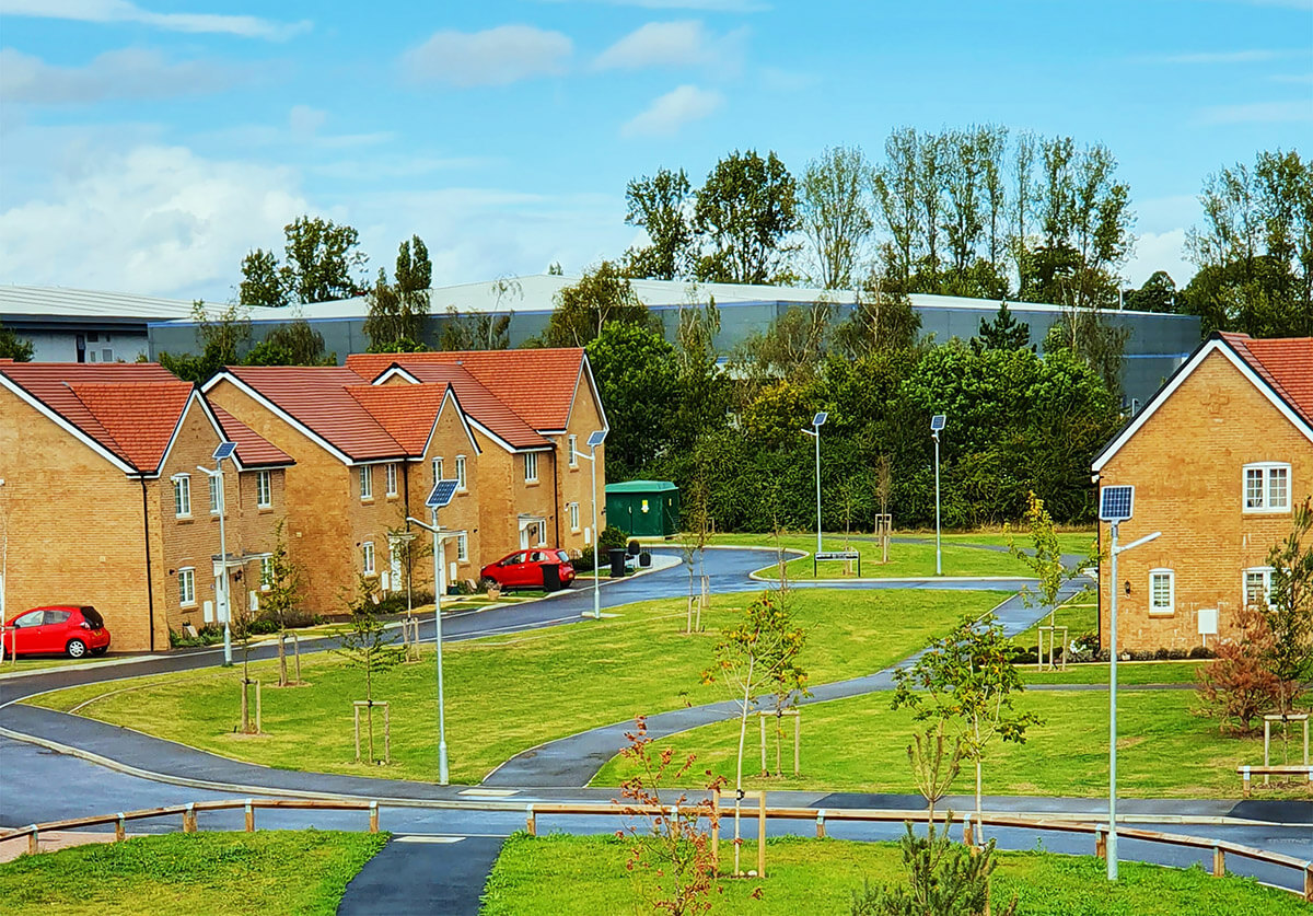 Persimmon Homes Project at Sycamore Rise Solar Street Lighting