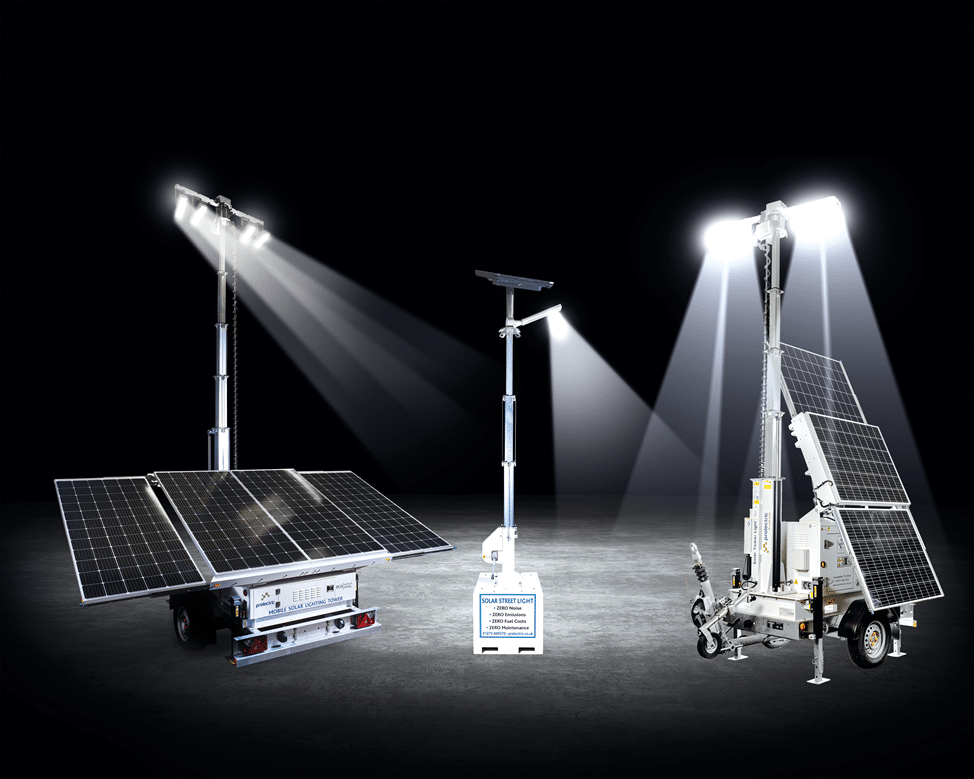 Prolectric Temporary Solar Tower and Street Lights