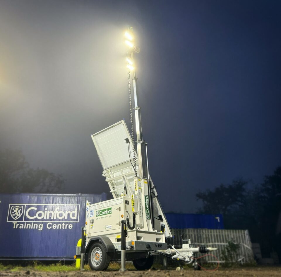 Coinford bespoke ProRXM Solar Tower Light from Prolectric Services