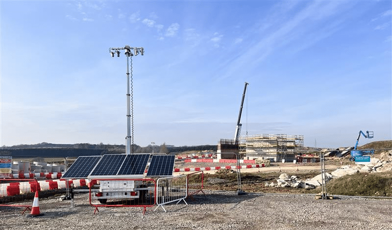 Prolectric ProLight Solar Tower Light on Kier A417 Missing Link Project
