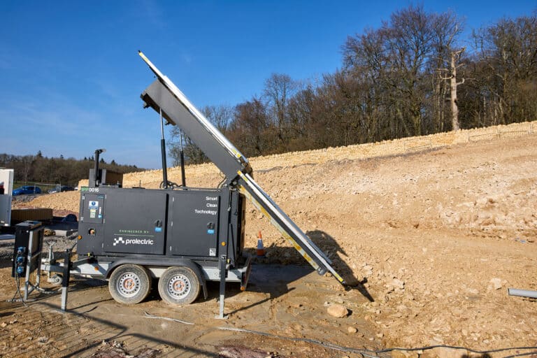 Prolectric ProPower Solar Hybrid Generator on the A417 Missing Link Project managed by Kier