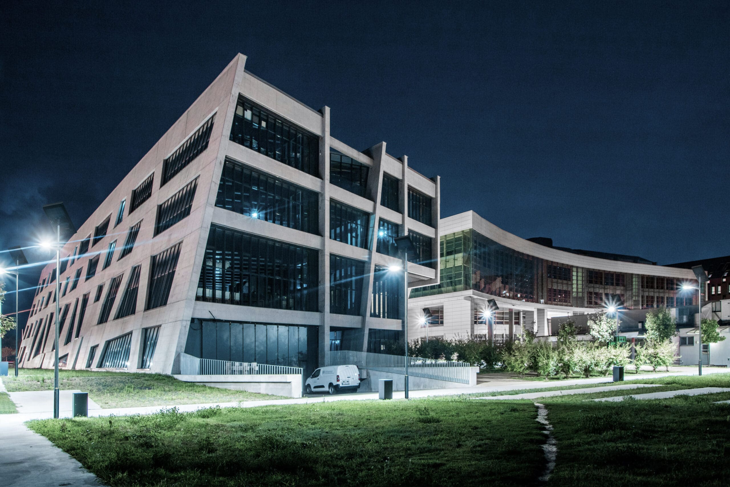 AE6 Perm Lighting - Night - University Campus