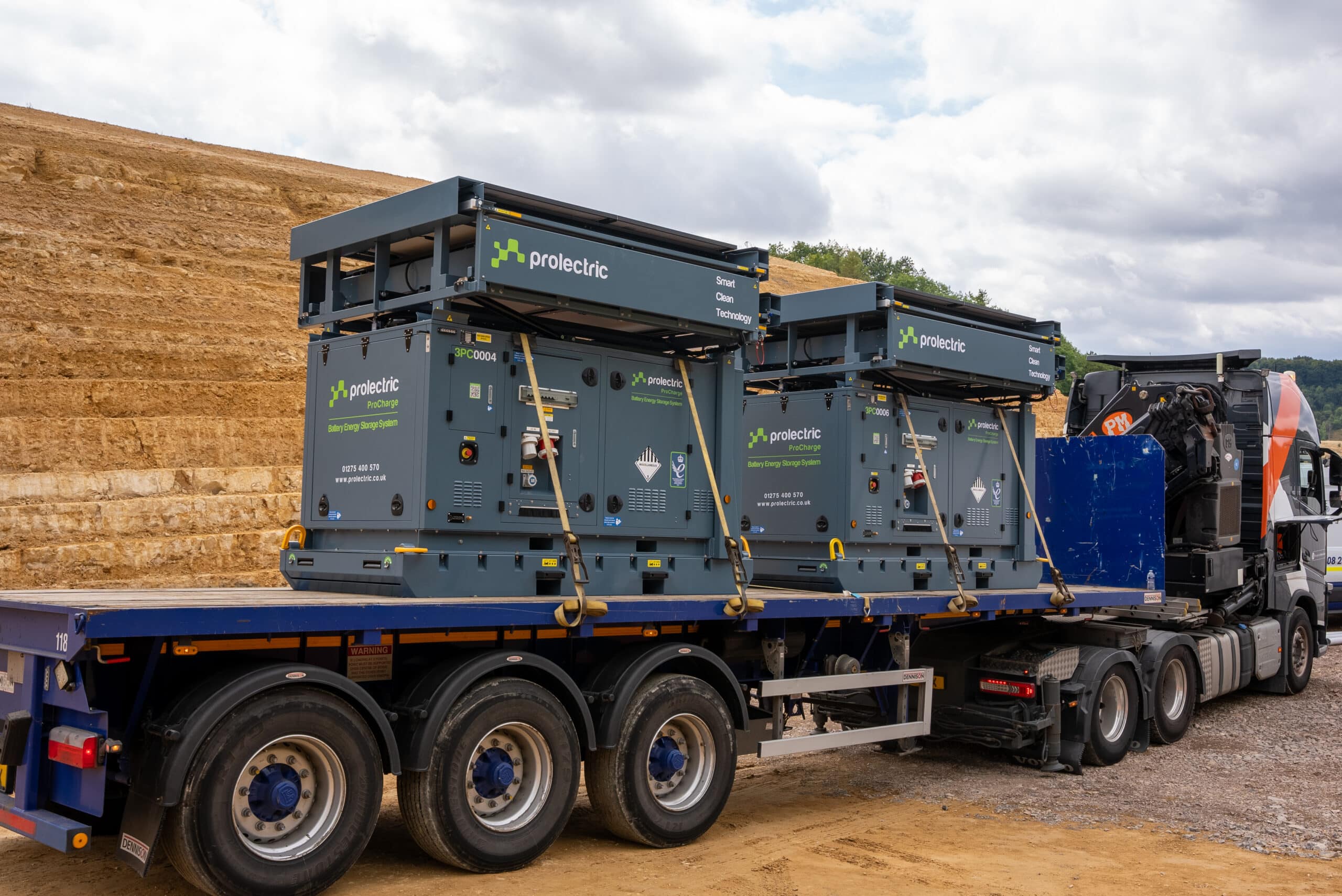 Prolectric ProCharge Solar Battery Energy Storage System being delivered to Kier site