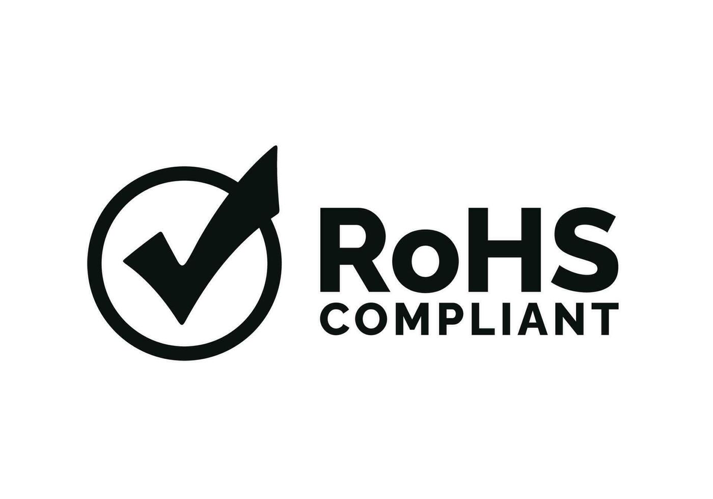 Rohs Mark Icon Isolated On White Background